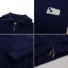 imageGRACE KARIN Girls Sweater Cardigan Uniform Zip Up Knit Fall Kid Jacket Size 614Navy Blue