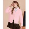imageGRACE KARIN Girls Sweater Cardigan Uniform Zip Up Knit Fall Kid Jacket Size 614Pink