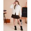 imageGRACE KARIN Girls Sweater Cardigan Uniform Zip Up Knit Fall Kid Jacket Size 614White