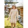 imageGRACE KARIN Girls Sweater Dress Fall Winter Long Sleeve 2 Layer Knitted Dresses Size 614Cream