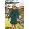 imageGRACE KARIN Girls Sweater Dress Fall Winter Long Sleeve 2 Layer Knitted Dresses Size 614Green