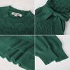 imageGRACE KARIN Girls Sweater Dress Fall Winter Long Sleeve 2 Layer Knitted Dresses Size 614Green