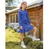 imageGRACE KARIN Girls Sweater Dress Fall Winter Long Sleeve 2 Layer Knitted Dresses Size 614Haze Blue