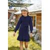 imageGRACE KARIN Girls Sweater Dress Fall Winter Long Sleeve 2 Layer Knitted Dresses Size 614Navy Blue