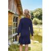 imageGRACE KARIN Girls Sweater Dress Fall Winter Long Sleeve 2 Layer Knitted Dresses Size 614Navy Blue