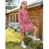 imageGRACE KARIN Girls Sweater Dress Fall Winter Long Sleeve 2 Layer Knitted Dresses Size 614Peach Pink