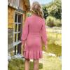 imageGRACE KARIN Girls Sweater Dress Fall Winter Long Sleeve 2 Layer Knitted Dresses Size 614Peach Pink
