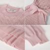 imageGRACE KARIN Girls Sweater Dress Fall Winter Long Sleeve 2 Layer Knitted Dresses Size 614Pink