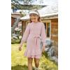 imageGRACE KARIN Girls Sweater Dress Fall Winter Long Sleeve 2 Layer Knitted Dresses Size 614Pink