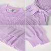 imageGRACE KARIN Girls Sweater Dress Fall Winter Long Sleeve 2 Layer Knitted Dresses Size 614Purple