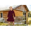 imageGRACE KARIN Girls Sweater Dress Fall Winter Long Sleeve 2 Layer Knitted Dresses Size 614Wine Red