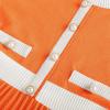 imageGRACE KARIN Girls Sweater Fall Dress Long Sleeve Knit A Line Contrast Casual Winter Dresses 614YOrange