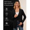 imageGRACE KARIN Long Cardigans for Women 2025 Cable Knit Cardigan Sweaters with Pockets Early Fall Fashion 2025Black