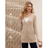 imageGRACE KARIN Long Cardigans for Women 2025 Cable Knit Cardigan Sweaters with Pockets Early Fall Fashion 2025Khaki