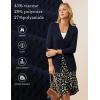 imageGRACE KARIN Long Cardigans for Women 2025 Cable Knit Cardigan Sweaters with Pockets Early Fall Fashion 2025Navy Blue