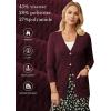 imageGRACE KARIN Long Cardigans for Women 2025 Cable Knit Cardigan Sweaters with Pockets Early Fall Fashion 2025Red
