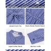 imageGRACE KARIN Peplum Tops for Women Tie Front Striped Button Down Shirt Collared Long Sleeve Business Casual Work Office BlouseOrange