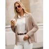 imageGRACE KARIN Sweater Blazers for Women Business Casual Long Sleeve Open Front Lapel Sweatshirt Blazer Suit Jacket with PocketsKhaki