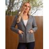 imageGRACE KARIN Sweater Blazers for Women Business Casual Long Sleeve Open Front Lapel Sweatshirt Blazer Suit Jacket with PocketsMedium Grey