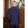 imageGRACE KARIN Sweater Blazers for Women Business Casual Long Sleeve Open Front Lapel Sweatshirt Blazer Suit Jacket with PocketsNavy Blue