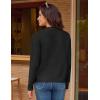 imageGRACE KARIN Women 2025 Tweed Cardigan Sweaters Casual Lightweight Cropped Cardigan Early Fall Fashion Knit Blazer OutfitsBlack