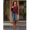 imageGRACE KARIN Women 2025 Tweed Cardigan Sweaters Casual Lightweight Cropped Cardigan Early Fall Fashion Knit Blazer OutfitsBurgundy Red