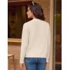 imageGRACE KARIN Women 2025 Tweed Cardigan Sweaters Casual Lightweight Cropped Cardigan Early Fall Fashion Knit Blazer OutfitsWhite