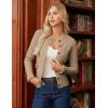 imageGRACE KARIN Women Cable Knit Button Up Sweater Crewneck Cropped Cardigan Early Fall Fashion Outfits 2025Khaki Beige
