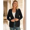 imageGRACE KARIN Women Cable Knit Cardigan Sweater Chunky Button Up Sweaters Long Sleeve Open Front CardiganBlack