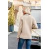 imageGRACE KARIN Women Casual Cardigan Knit Button Down Jacket Long Sleeve Sweater Blazer with PocketsApricot