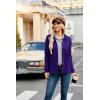imageGRACE KARIN Women Casual Cardigan Knit Button Down Jacket Long Sleeve Sweater Blazer with PocketsBluishpurple