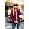 imageGRACE KARIN Women Casual Cardigan Knit Button Down Jacket Long Sleeve Sweater Blazer with PocketsBurgundy