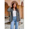 imageGRACE KARIN Women Casual Cardigan Knit Button Down Jacket Long Sleeve Sweater Blazer with PocketsDark Gray
