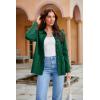 imageGRACE KARIN Women Casual Cardigan Knit Button Down Jacket Long Sleeve Sweater Blazer with PocketsGreen