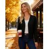 imageGRACE KARIN Women Cropped Cardigan Sweaters Lightweight Long Sleeve Shrug Button Up V Neck Knit Sweater Tops FallBlack