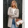 imageGRACE KARIN Women Long Cardigan Sweaters Fall Chunky Sweater Jacket Ribbed Knit Lapel Coatigan with PocketsBeige