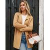 imageGRACE KARIN Women Long Cardigan Sweaters Fall Chunky Sweater Jacket Ribbed Knit Lapel Coatigan with PocketsBrown