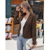 imageGRACE KARIN Women Sweater Blazer Casual Work Croppped Cardigan Lightweight Button Front Short Knit Blazer Jacket SXXLBrown