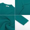 imageGRACE KARIN Women Sweater Blazer Casual Work Croppped Cardigan Lightweight Button Front Short Knit Blazer Jacket SXXLPeacock Blue