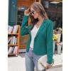 imageGRACE KARIN Women Sweater Blazer Casual Work Croppped Cardigan Lightweight Button Front Short Knit Blazer Jacket SXXLPeacock Blue