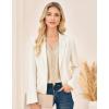 imageGRACE KARIN Women Tops V Neck Long Sleeve Shirts Lace Dressy Casual Business Blouses Fall Fashion 2025Apricot