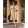 imageGRACE KARIN Womens 2025 Fall Henly V Neck Business Work Dress Long Sleeve Bodycon Midi Elegant Office Sheath DressKhaki