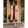 imageGRACE KARIN Womens 2025 Fall Henly V Neck Business Work Dress Long Sleeve Bodycon Midi Elegant Office Sheath DressWine Red
