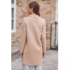 imageGRACE KARIN Womens 2025 Fashion Open Front Long Cardigan Sweaters Long Sleeve Lapel Knit Sweater Jacket with PocketsApricot