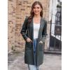 imageGRACE KARIN Womens 2025 Fashion Open Front Long Cardigan Sweaters Long Sleeve Lapel Knit Sweater Jacket with PocketsBluegrey