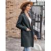 imageGRACE KARIN Womens 2025 Fashion Open Front Long Cardigan Sweaters Long Sleeve Lapel Knit Sweater Jacket with PocketsBluegrey