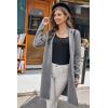 imageGRACE KARIN Womens 2025 Fashion Open Front Long Cardigan Sweaters Long Sleeve Lapel Knit Sweater Jacket with PocketsHeather Gray