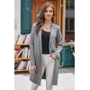 imageGRACE KARIN Womens 2025 Fashion Open Front Long Cardigan Sweaters Long Sleeve Lapel Knit Sweater Jacket with PocketsHeather Gray