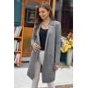imageGRACE KARIN Womens 2025 Fashion Open Front Long Cardigan Sweaters Long Sleeve Lapel Knit Sweater Jacket with PocketsHeather Gray