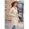 imageGRACE KARIN Womens 2025 Fashion Open Front Long Cardigan Sweaters Long Sleeve Lapel Knit Sweater Jacket with PocketsLight Beige